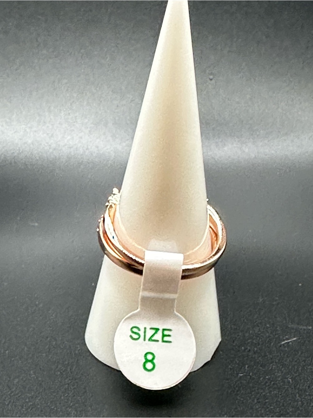 RBP7458 Waves of Sparkle Ring size 8 Rose Gold Plating NWT - Picture 4 of 7